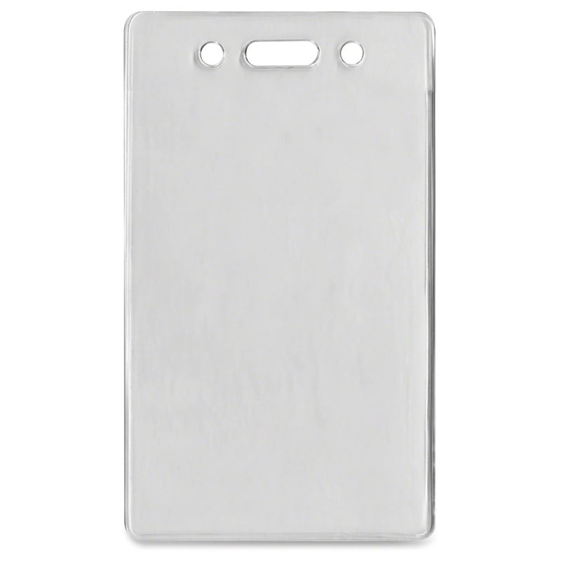 Advantus Proximity Card Vertical Badge Holders, 3 3/8" H x 2 3/8" W, Clear, Pack of 50 - Image 1